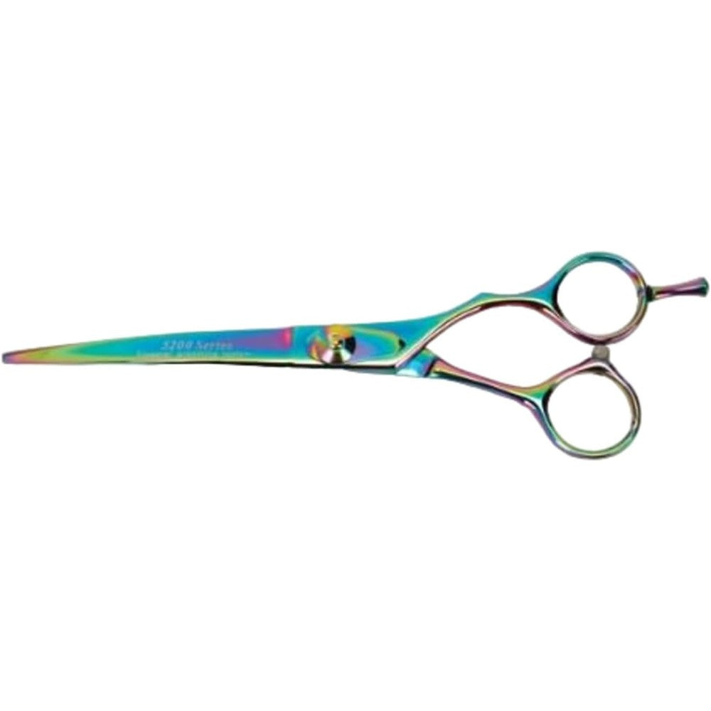 Master Grooming Tools 5200 Rainbow Curved Shears front view