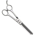 44/20 Taper-Fine pet thinning shear front view professional grooming tool