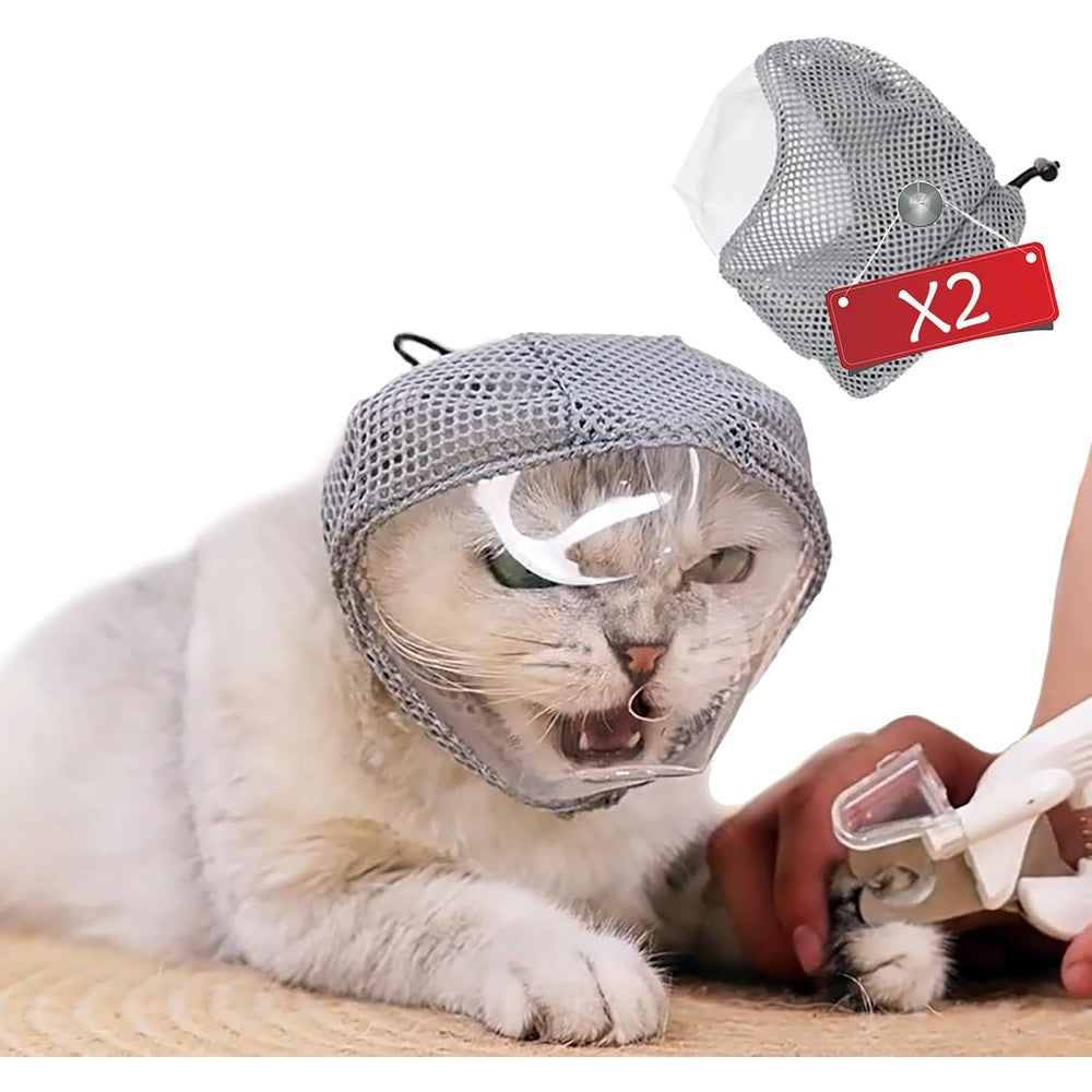 Yucca cat muzzle for grooming front view