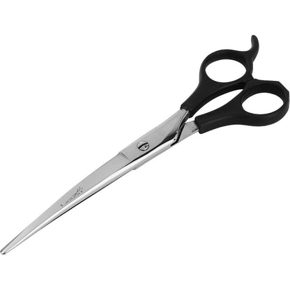 Laazar 7.5 inch curved pet grooming scissors side view