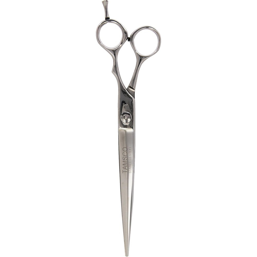Tamsco Big Mama 8.5-inch Japanese Stainless Steel Scissor front view showing adjustable tension screw.