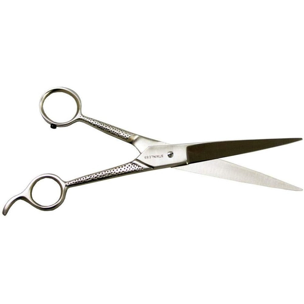 Millers Forge Dubl Duck Carbon Steel 7.5 Inch Pet Straight Shears front view professional grooming tool