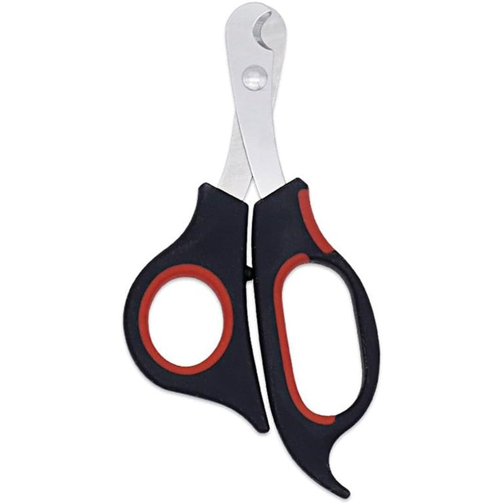 OneCut professional stainless steel pet nail clippers front view for cats and small dogs.