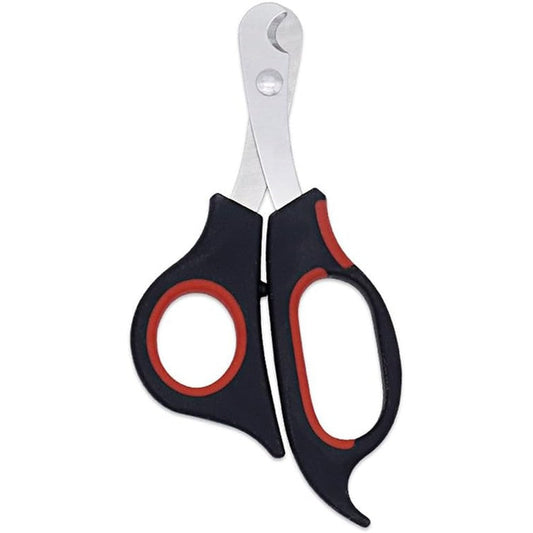 OneCut professional stainless steel pet nail clippers front view for cats and small dogs.