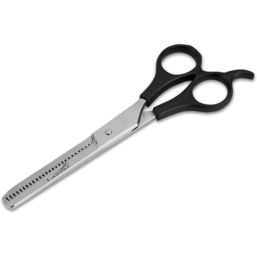 Laazar 6.5 inch 22 teeth thinning pet shear front view