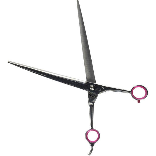 Geib Gator 10 inch stainless steel pet curved grooming shears front view