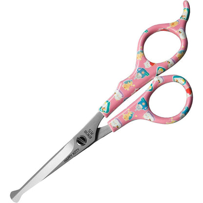 Kenchii Happy Kitty 5.5-inch ball tip grooming shears front view