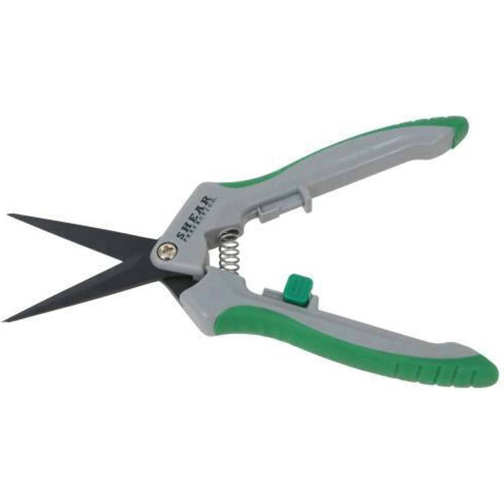 Shear Perfection straight platinum trimming shear front view