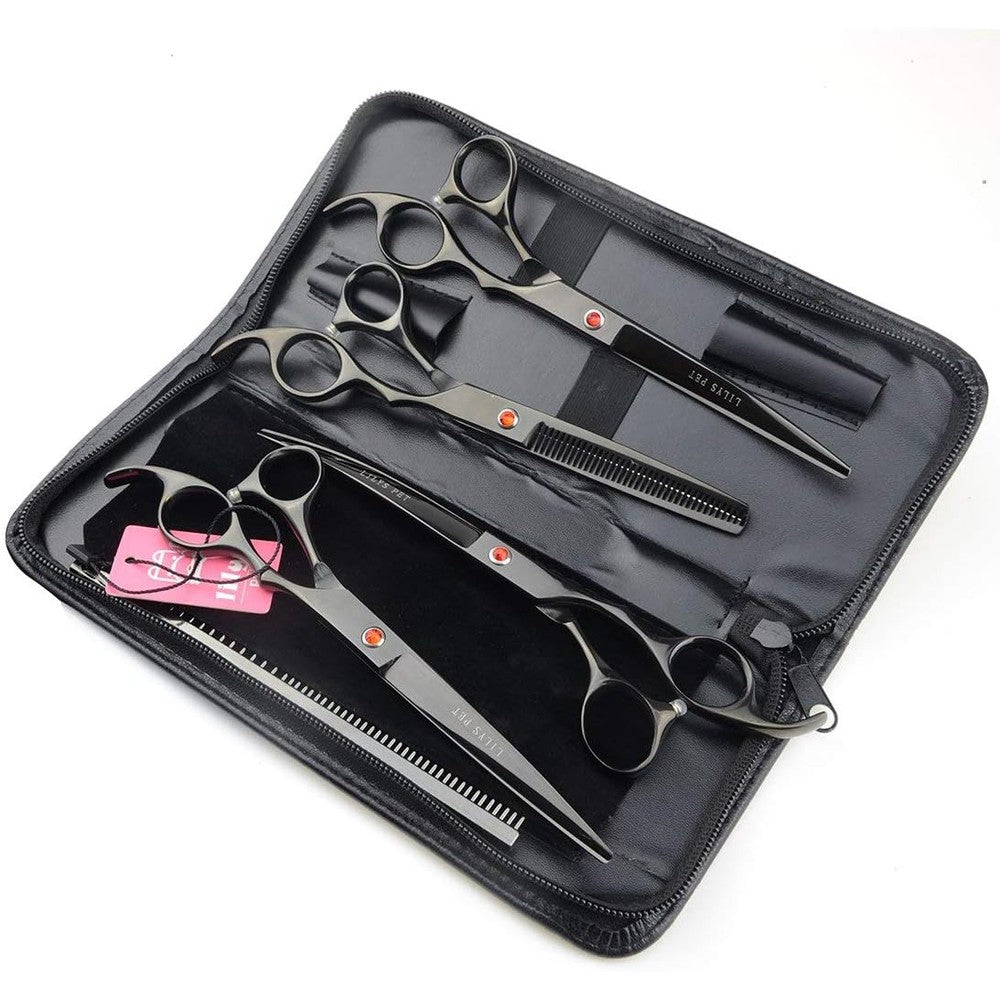 Lilys Pet professional dog grooming scissors set front view