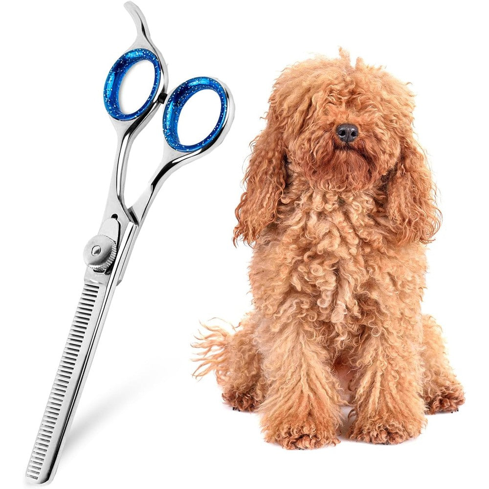 Laazar Pro 6.5 inch thinning grooming shears side profile
