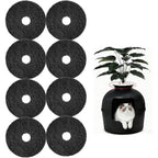Losuin carbon filters for hidden litter box front view showing thickened activated carbon material
