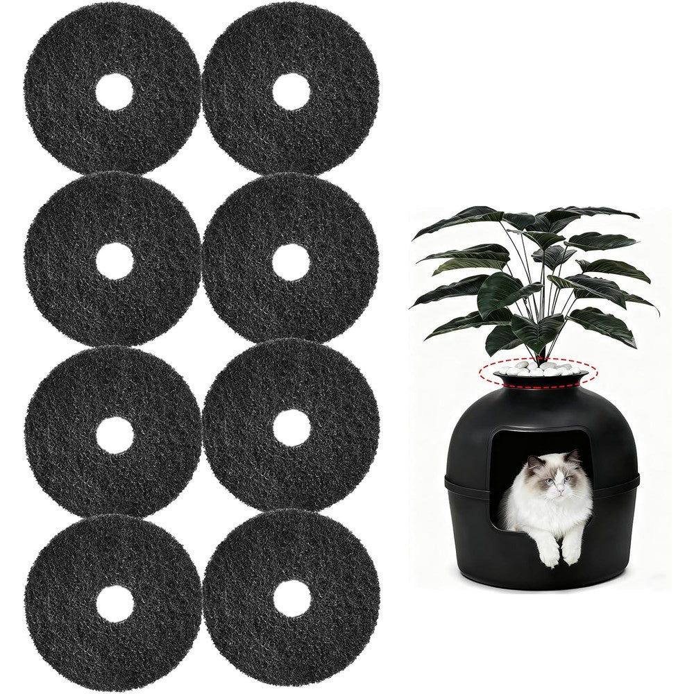 Losuin carbon filters for hidden litter box front view showing thickened activated carbon material