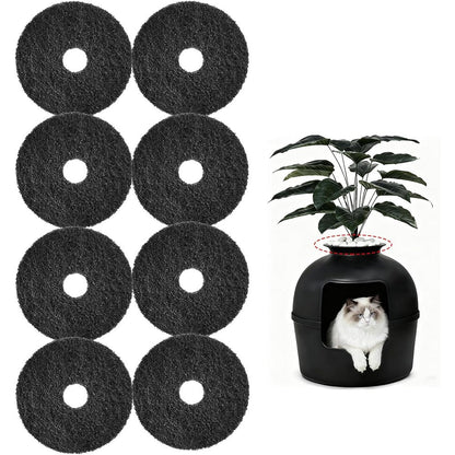Losuin carbon filters for hidden litter box front view showing thickened activated carbon material