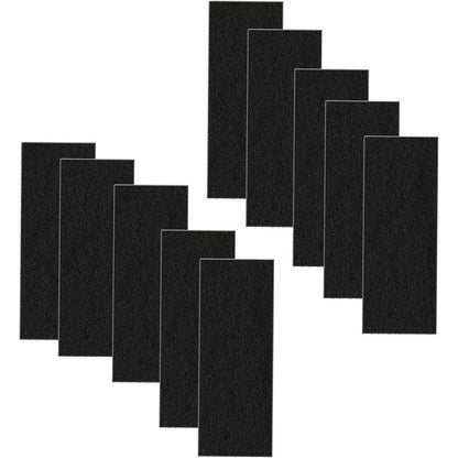 T-Petpart activated carbon filters front view pack of ten black charcoal pads for cat litter box
