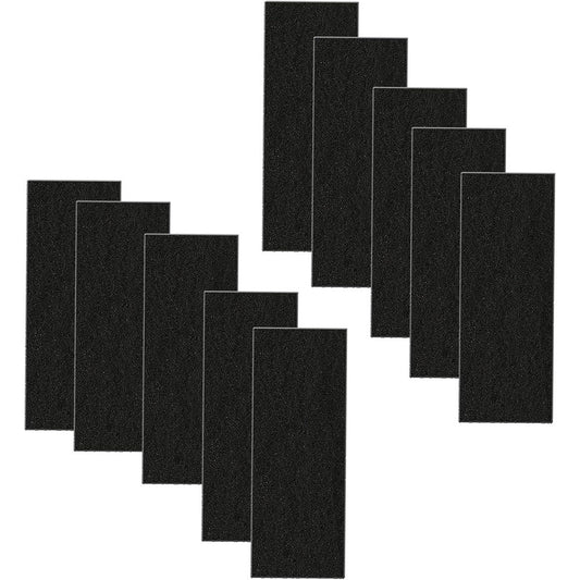 T-Petpart activated carbon filters front view pack of ten black charcoal pads for cat litter box