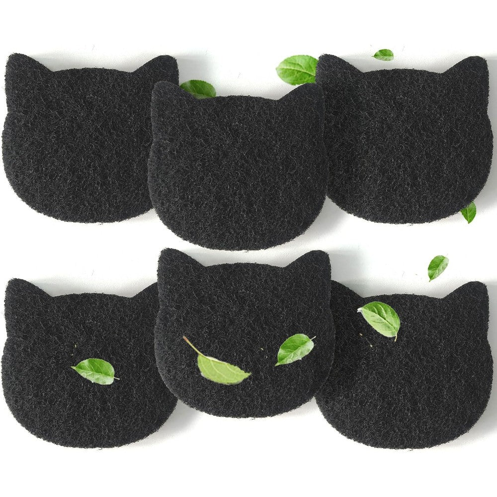 PurifyLogix cat litter box stick on charcoal filters front view pack of six