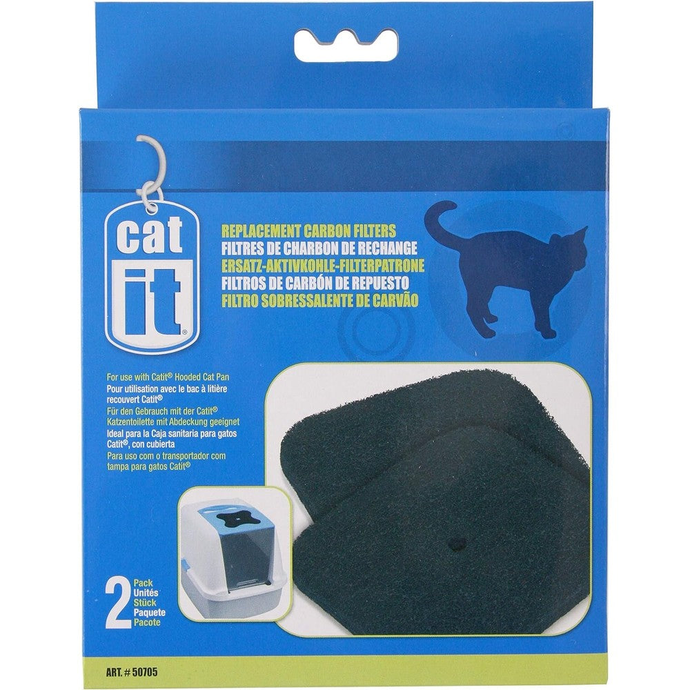 Catit carbon replacement filter pack of two front commercial product view