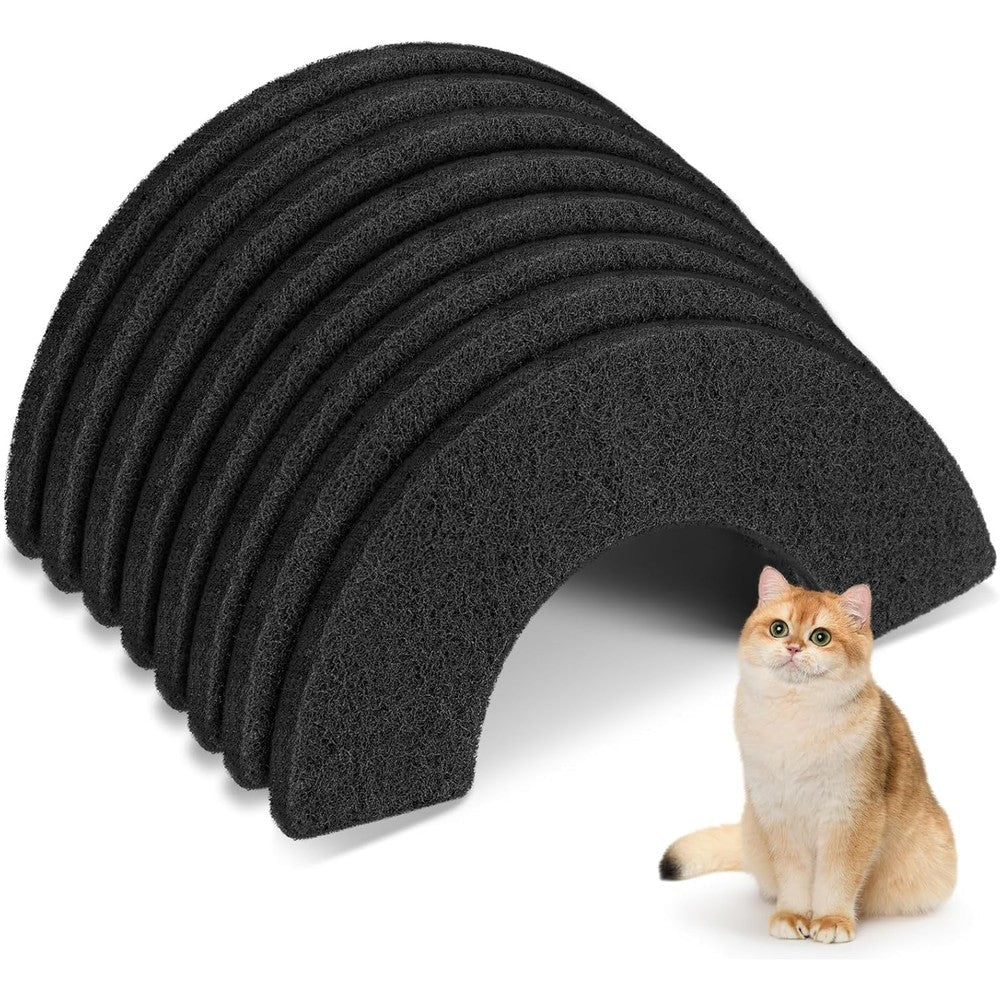 ALS AILISUO Thickened Carbon Filters Pack front view for cat litter box maintenance.
