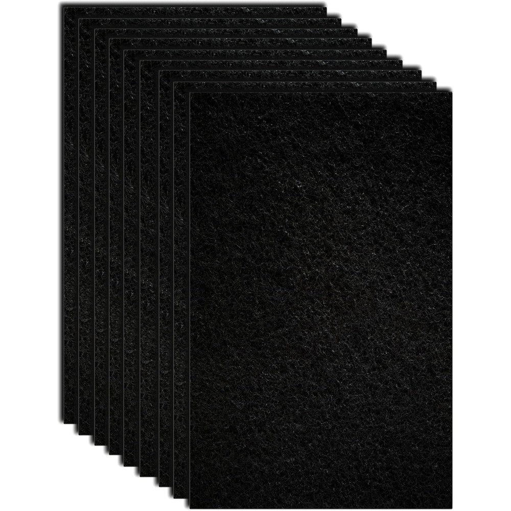 MEDUWEDU Activated Carbon Filter Pads front view pack of nine charcoal replacement liners.