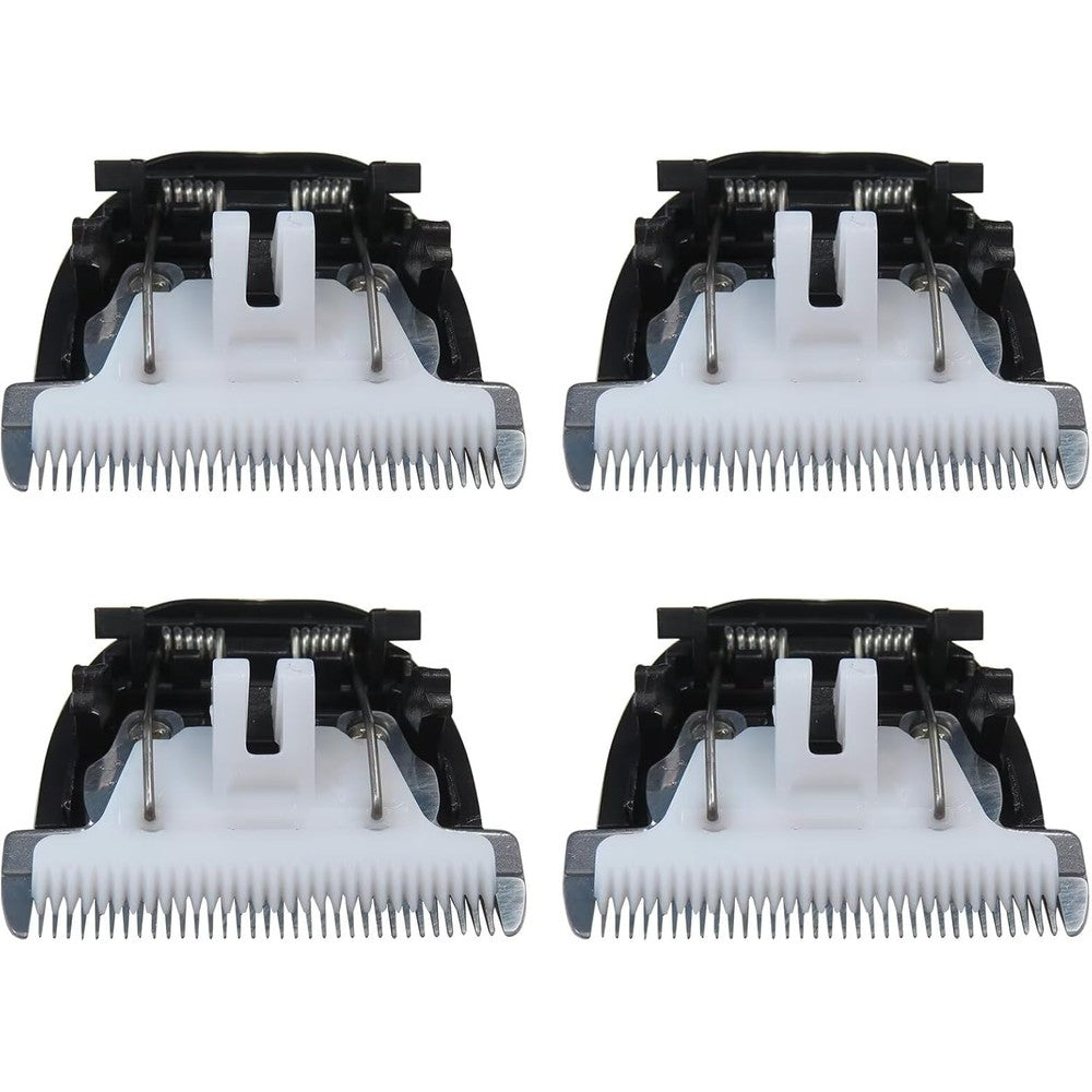 GRABOTE pet clipper replacement blades front view showing ceramic cutting teeth