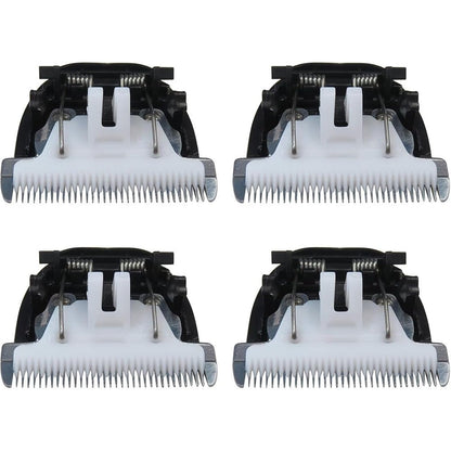 GRABOTE pet clipper replacement blades front view showing ceramic cutting teeth