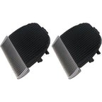 Ytxxdeus pet clippers replacement blades front view showing the dual pack black casing design.