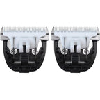 Gxcdizx replacement dog clipper blades front view showing the white ceramic edge