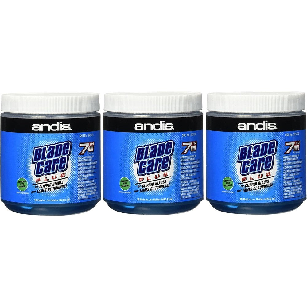 Oandys Andis Blade Care Plus front view dip jar commercial packaging