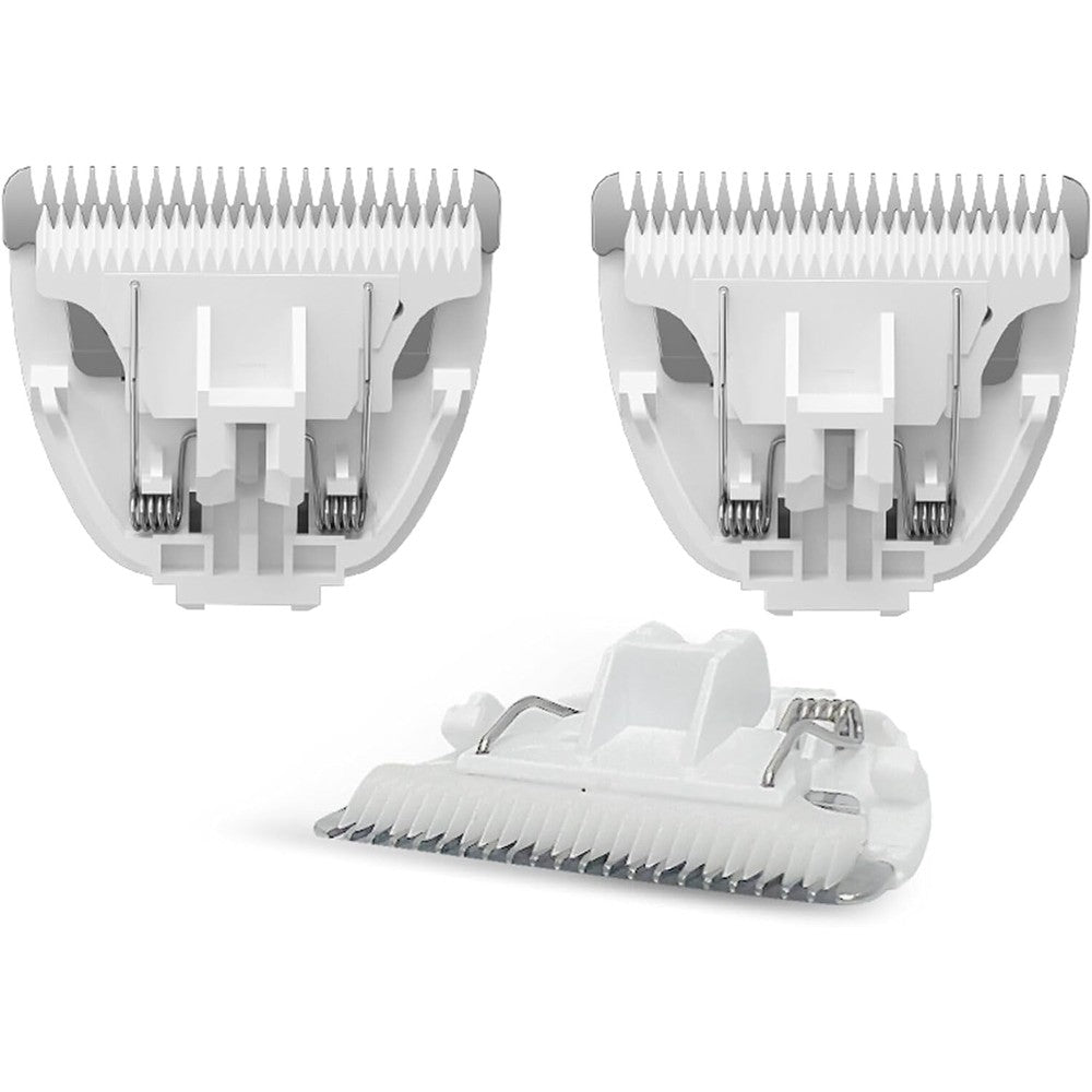 Marvljojo pet grooming clipper replacement blades front view pack of three