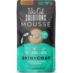 Tiki Pets Tiki Cat Solutions Skin And Coat salmon mousse wet cat food pouch front view