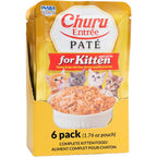 INABA Churu Entree Pate for Kittens 6 pack front view authentic imported cat food packaging