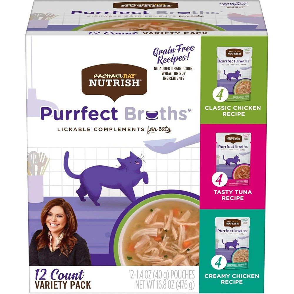 Rachael Ray Nutrish Purrfect Broths cat food front view
