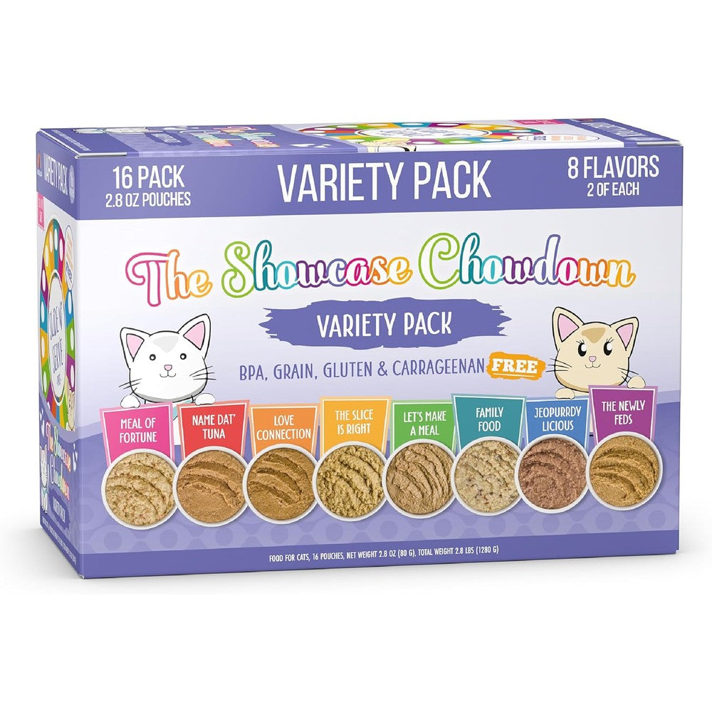Weruva Slide N' Serve wet cat food variety pack front view