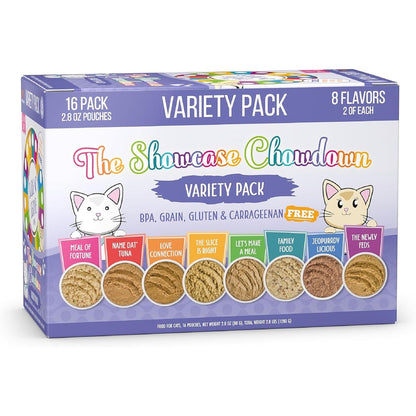 Weruva Slide N' Serve wet cat food variety pack front view