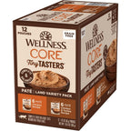Wellness CORE Tiny Tasters Land Pate front view cat food variety pack