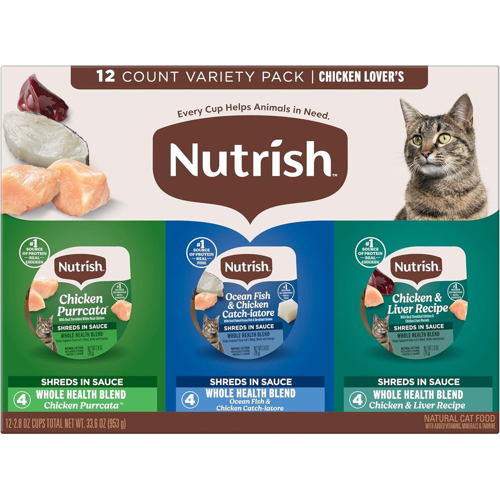 Rachael Ray Nutrish Chicken Lovers wet cat food front packaging view
