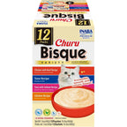 INABA Churu Bisque cat treat variety box front view showing packaging