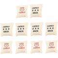 Homemaxs MERRYHAPY interactive catnip canvas sachet toys front view ten piece assortment pack for indoor pets