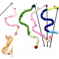 IUHKBH plush cat wands three pack front view interactive pet toys