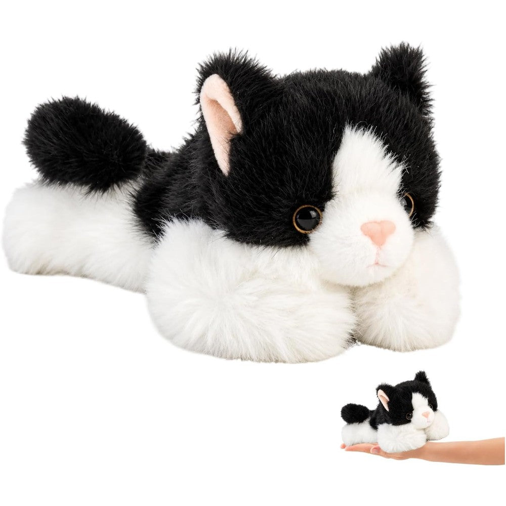 CZFDHP black and white cat plush toy front view