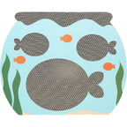 Pearhead interactive cat scratch toy front view showing fishbowl design.
