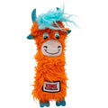 KONG Kickeroo Highland Cow Cat Toy front view showing plush texture