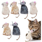 Ipetboom refillable catnip toys six pack front view showcasing the mouse shape