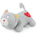 All For Paws heartbeat cat calming toy front view with embroidered red heart detailing