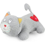 All For Paws heartbeat cat calming toy front view with embroidered red heart detailing