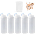 Xuandea 5Pack Kitten Bottle For Nursing Puppy Milk Kitten Bottles Feeding Kit With Silicone Nipple For Newborn Pets Blue