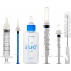 SLWHYZL Kitten Bottle Feeding Kit With One Milk Nursing Bottle Sixty Milliliters And Four Syringe Feeders One Three Five Ten Milliliters For Newbor...