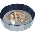 HALAGAS Cat Birthing Box And Foldable Whelping Pool For Cats Nesting Enclosure Grey
