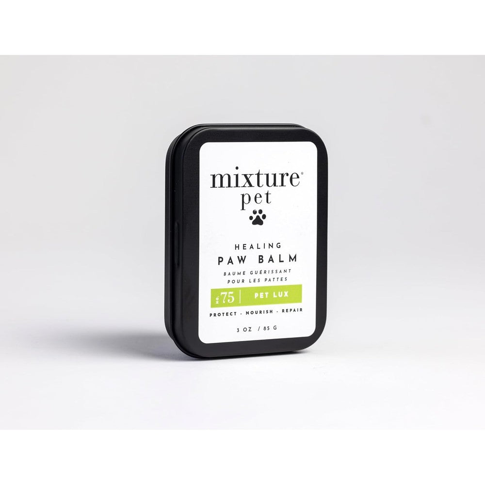Mixture Pet Healing Paw Balm front view tin showing natural paw care moisturizer