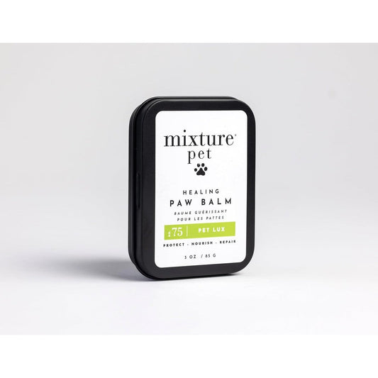 Mixture Pet Healing Paw Balm front view tin showing natural paw care moisturizer